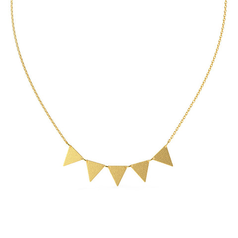 Joely Hammered Gold Necklace