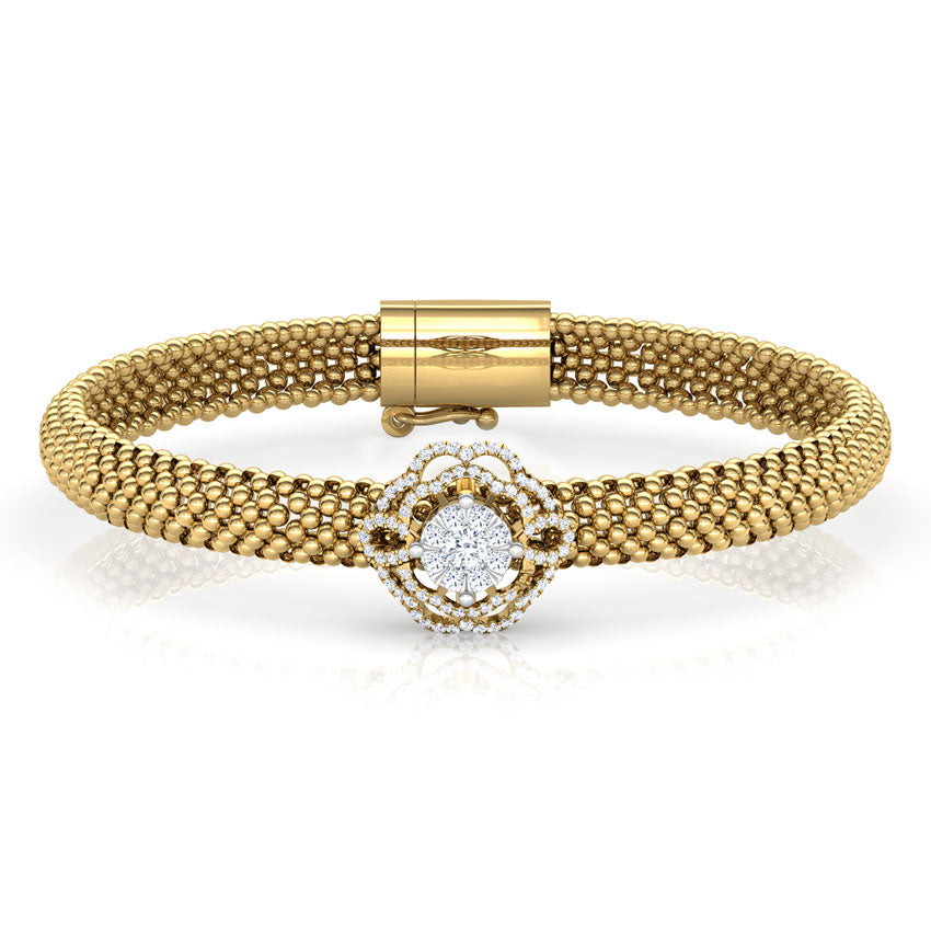 Granular Bloom Diamond Bracelet
