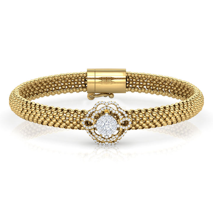 Granular Bloom Diamond Bracelet