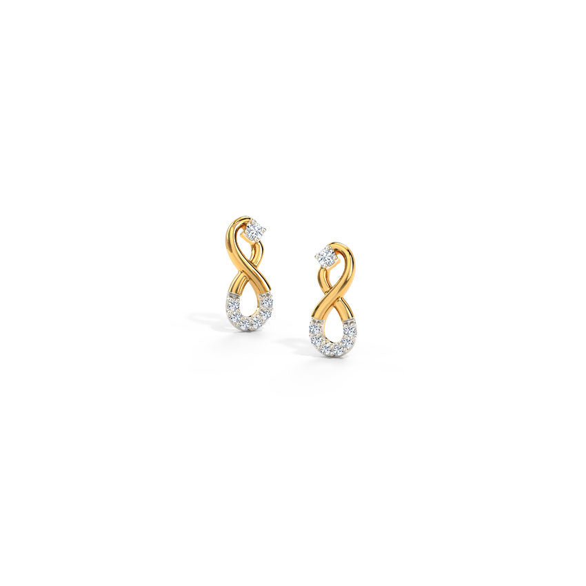 Ira Infinity Diamond Hoop Earrings