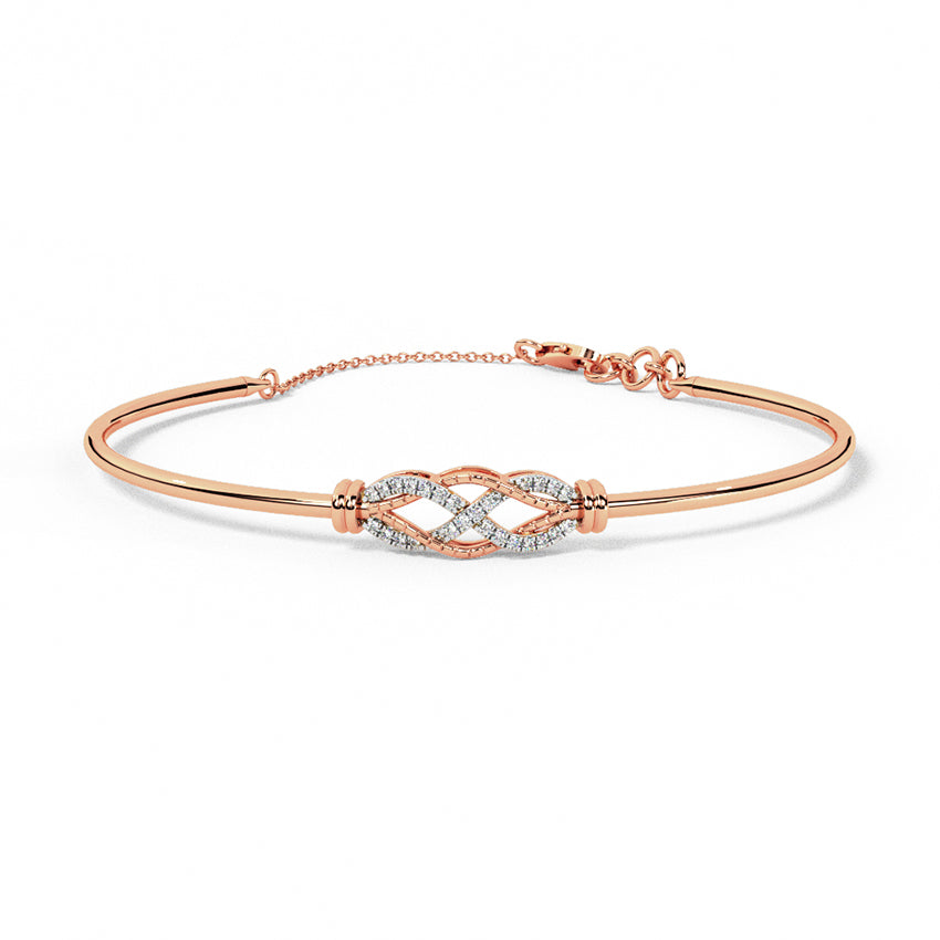 Frosty Finesse Diamond Tube Bracelet