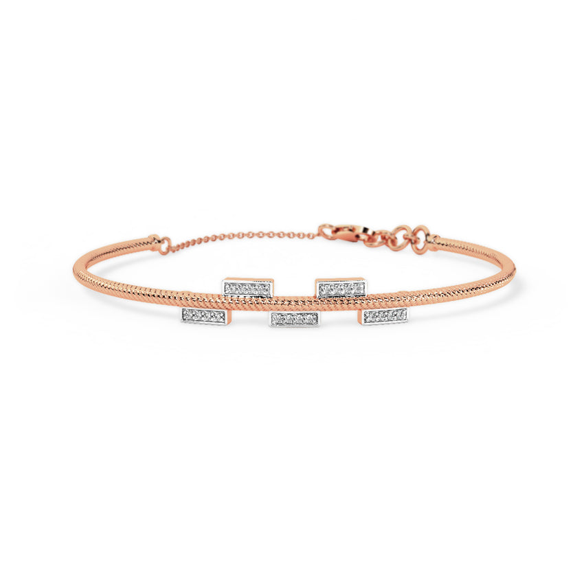 Alexa Diamond Tube Bracelet