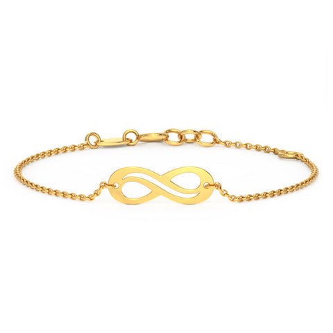 Infinity Bar Gold Bracelet