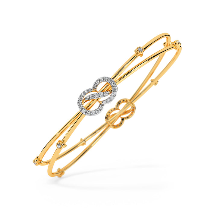 Barkha Twisted Diamond Bangle