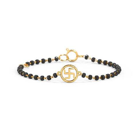Swastik Baby Nazaria Gold Bracelet