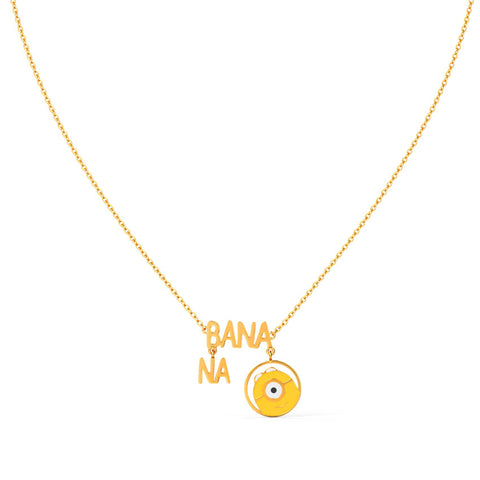 Banana Minion Gold Necklace