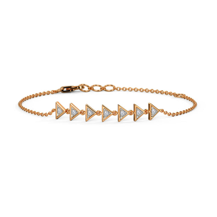 Tri Linear Diamond Bracelet