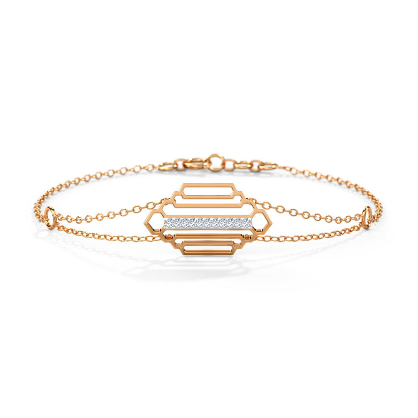 Regal Stepped Diamond Bracelet