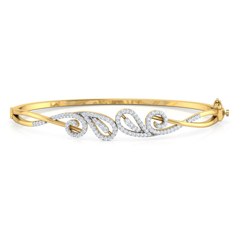 Paisley Scroll Diamond Bracelet