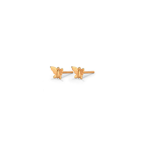 Petite Butterfly Kids' Gold Earrings