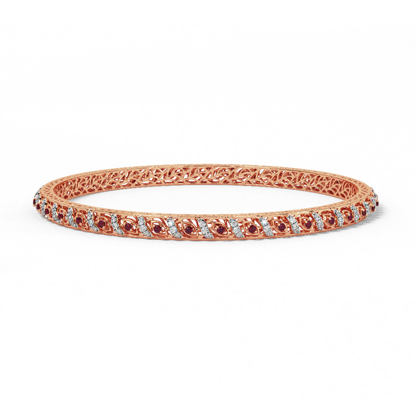 Radiant Trellis Diamond Bangle