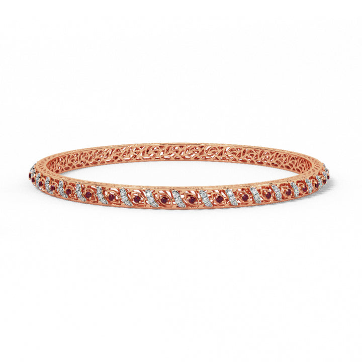 Radiant Trellis Diamond Bangle