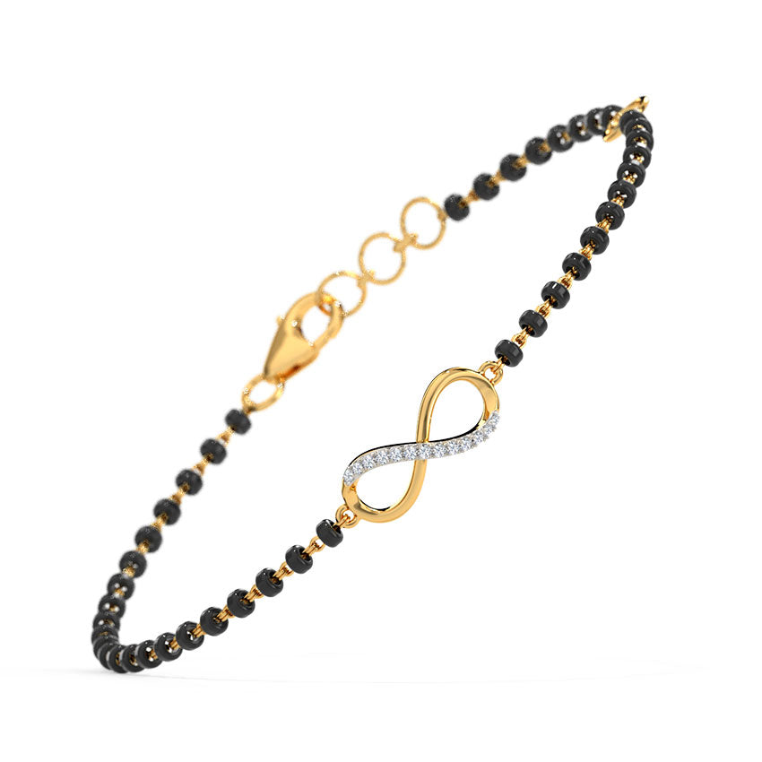 Obi Infinity Diamond Mangalsutra Bracelet