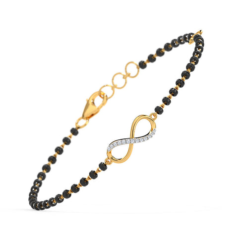 Obi Infinity Diamond Mangalsutra Bracelet