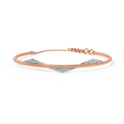 Avery Diamond Tube Bracelet