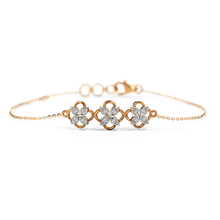 Alisha Quad Diamond Chain Bracelet