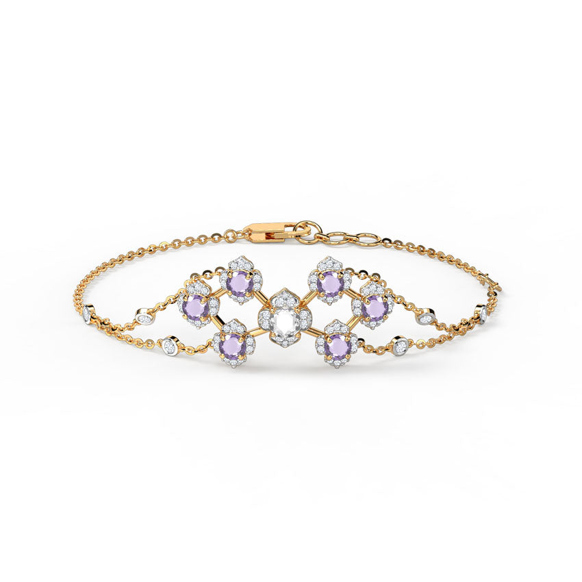 Majestic Bloom Gemstone Bracelet