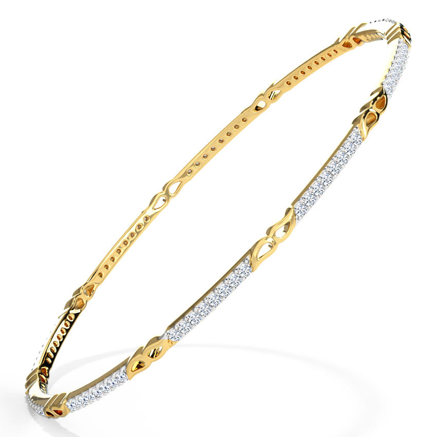 Kaira Paisley Mirror Diamond Bangle