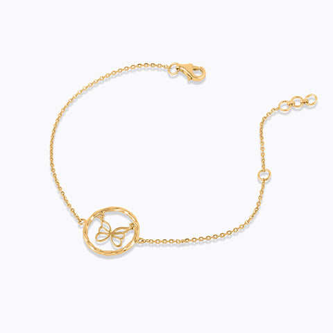 Flutter Gold Chain Bracelet