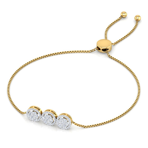 Ahana Seven Stone Adjustable Diamond Bracelet