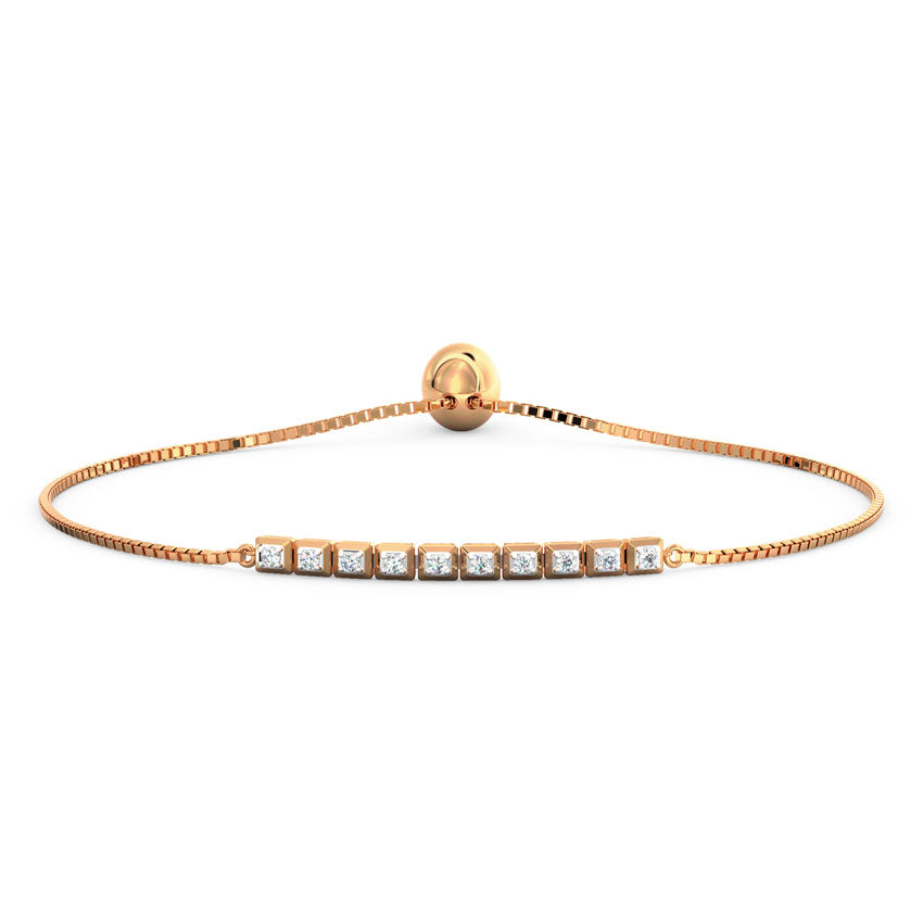 Cubic Diamond Adjustable Bracelet