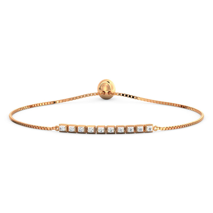 Cubic Diamond Adjustable Bracelet