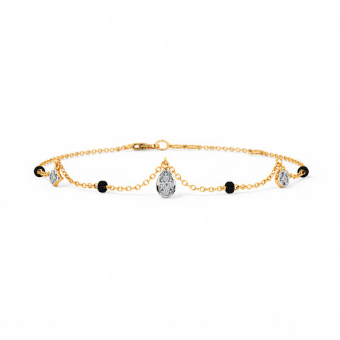 Petite Charm Diamond Mangalsutra Bracelet