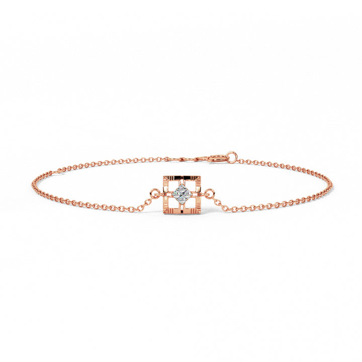 Delicate Quad Diamond Bracelet