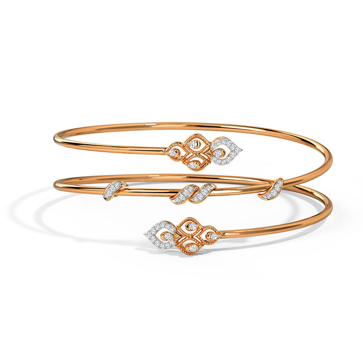 Gracy Spiral Diamond Bracelet