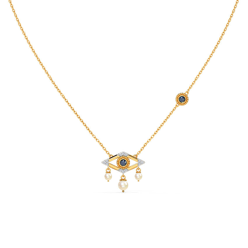 Desire Evil Eye Pearl Necklace