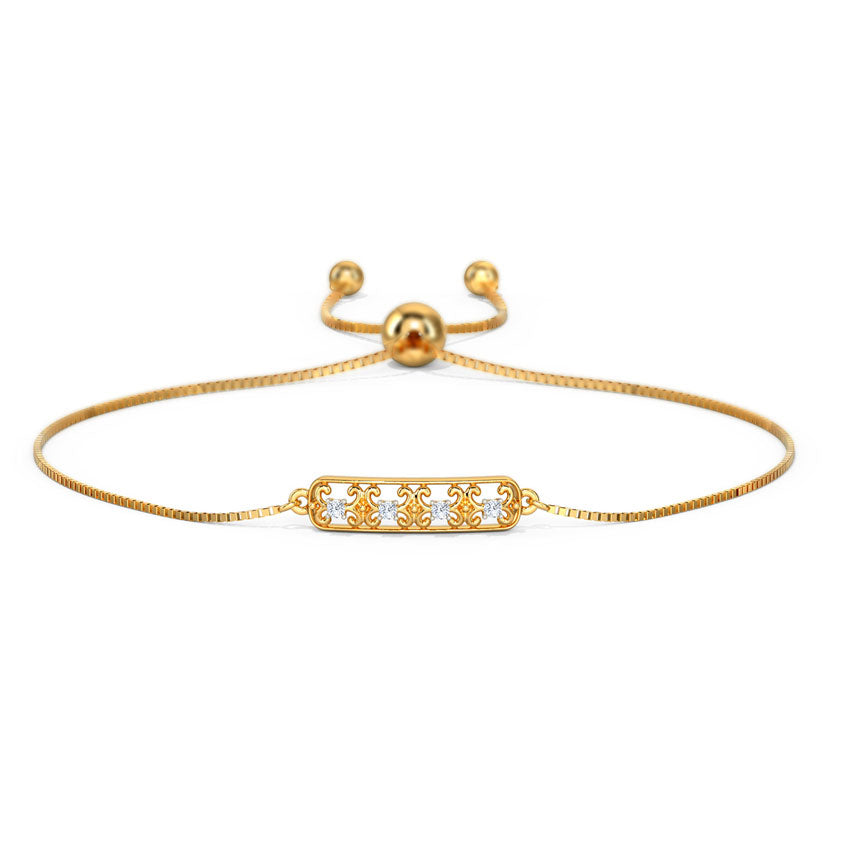 Sleek Diamond Adjustable Bracelet