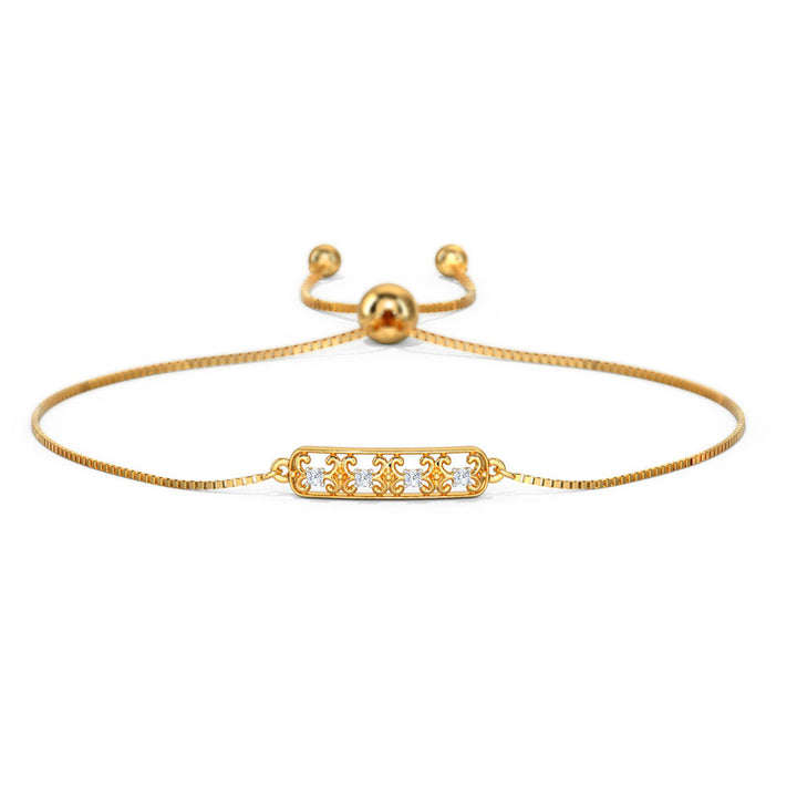 Sleek Diamond Adjustable Bracelet