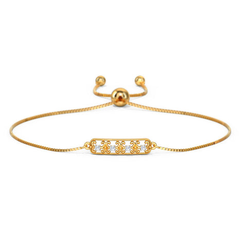 Sleek Diamond Adjustable Bracelet