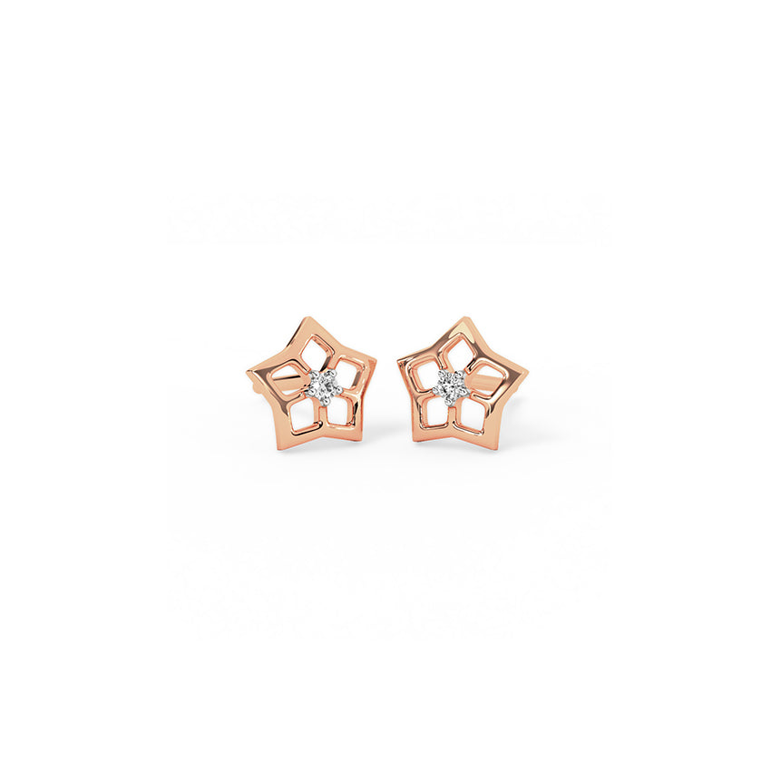 Full Bloom Diamond Stud Earrings