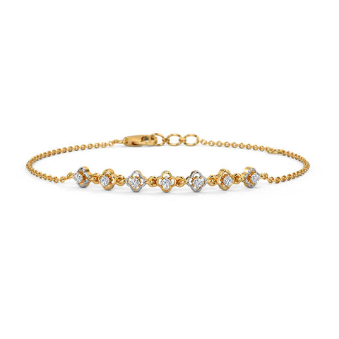 Scallop Bloom Diamond Bracelet