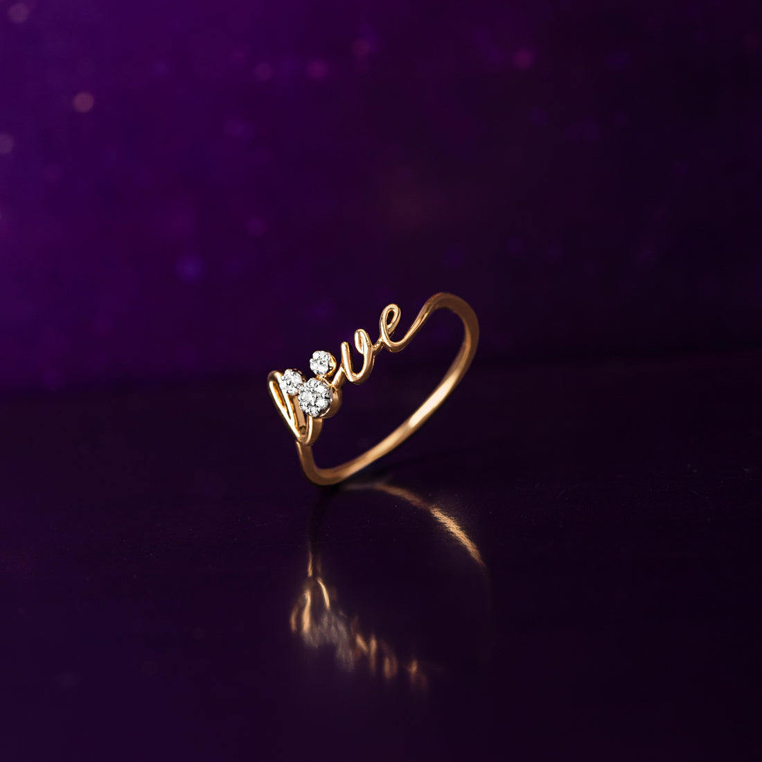 Mickey Mouse Love Diamond Ring