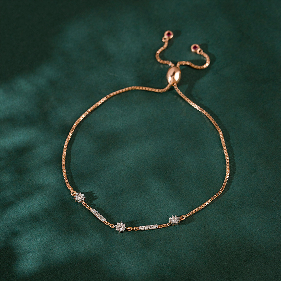 Orb Miracle Plate Diamond Adjustable Bracelet