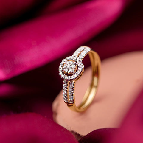 Halo Diamond Band