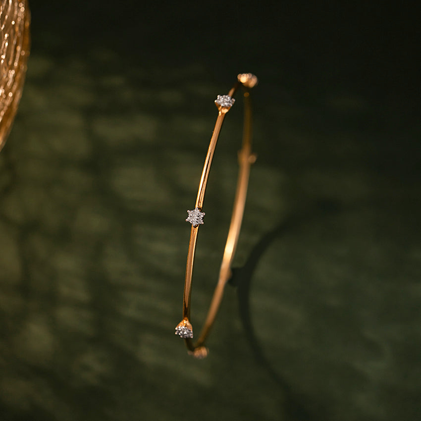 Vera Floral Diamond Bangle