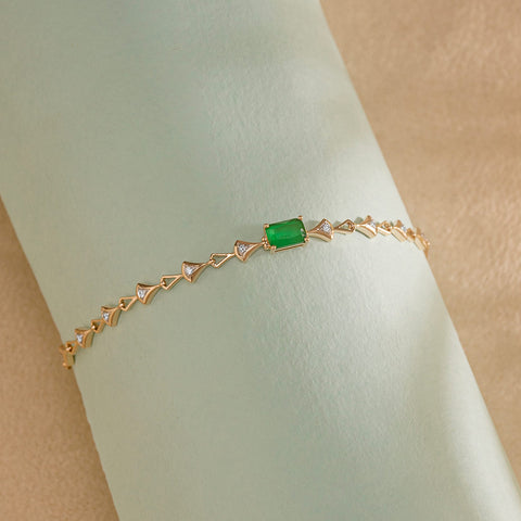 Shear Strikes Gemstone Chain Bracelet