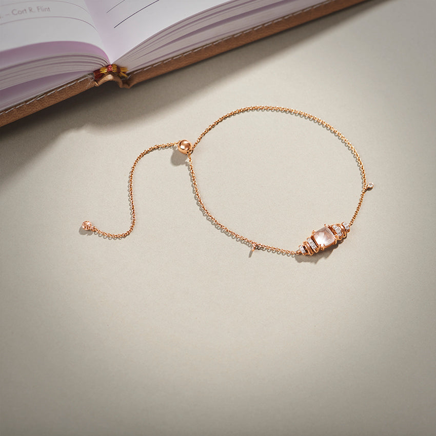 Pyramid Geo Gemstone Bracelet