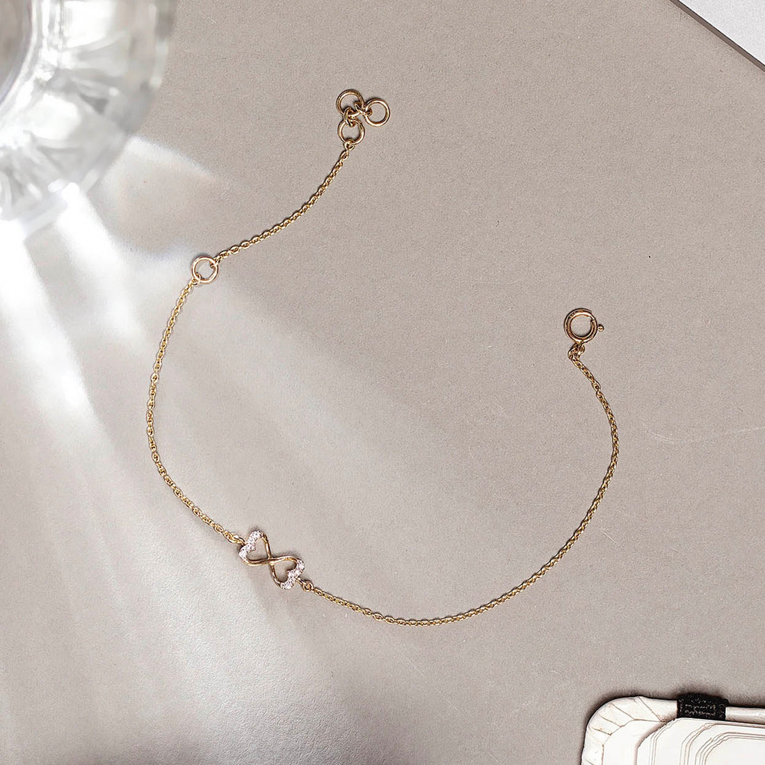 Twain Heart Diamond Bracelet