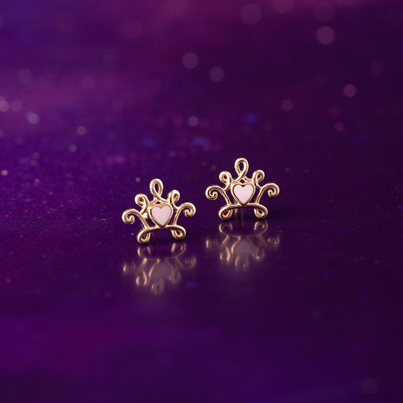 Snow White Heart Earrings