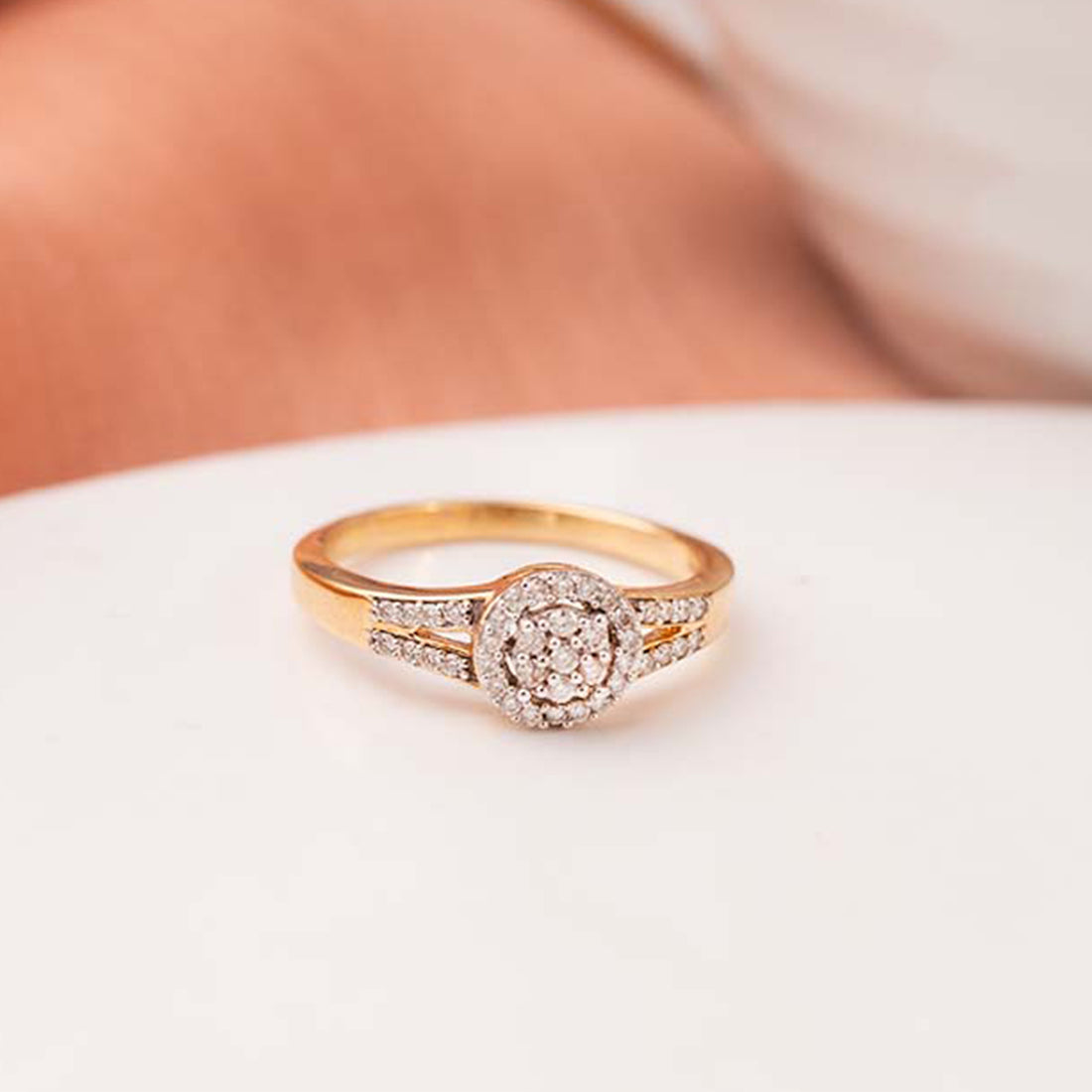 Citric Sparkle Diamond Ring