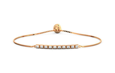 Cubic Diamond Adjustable Bracelet