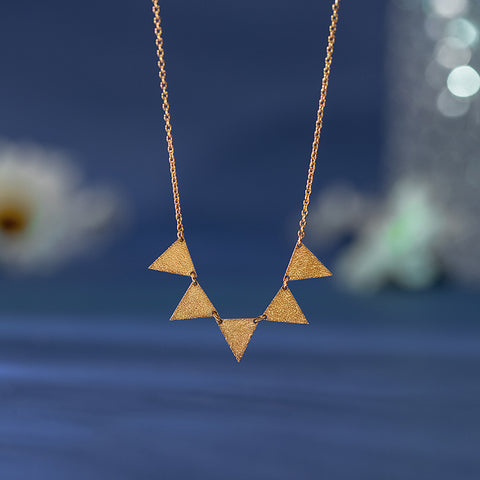 Joely Hammered Gold Necklace