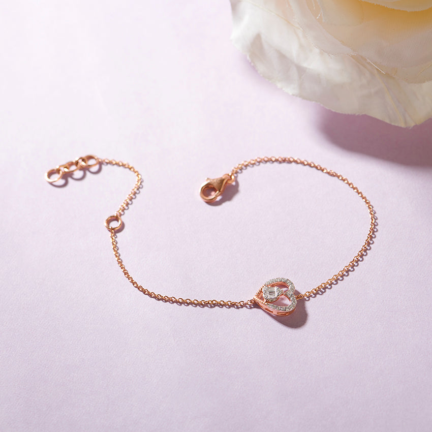Selona Heart Diamond Bracelet