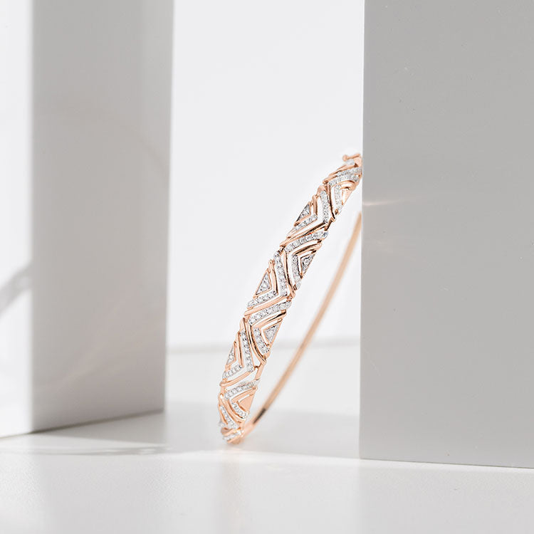 Sparkling Zigzag Diamond Bracelet