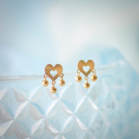 Lining Heart Earring