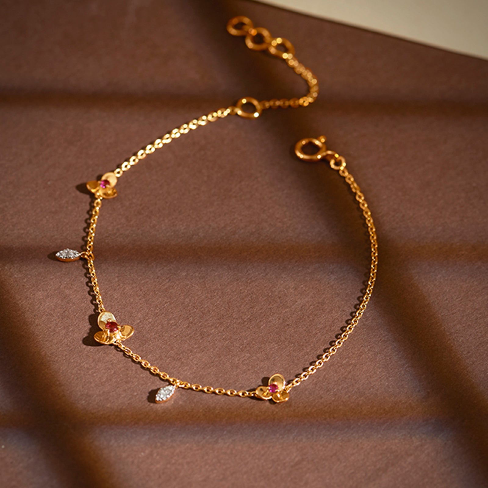 Adhira Floral Gemstone Bracelet